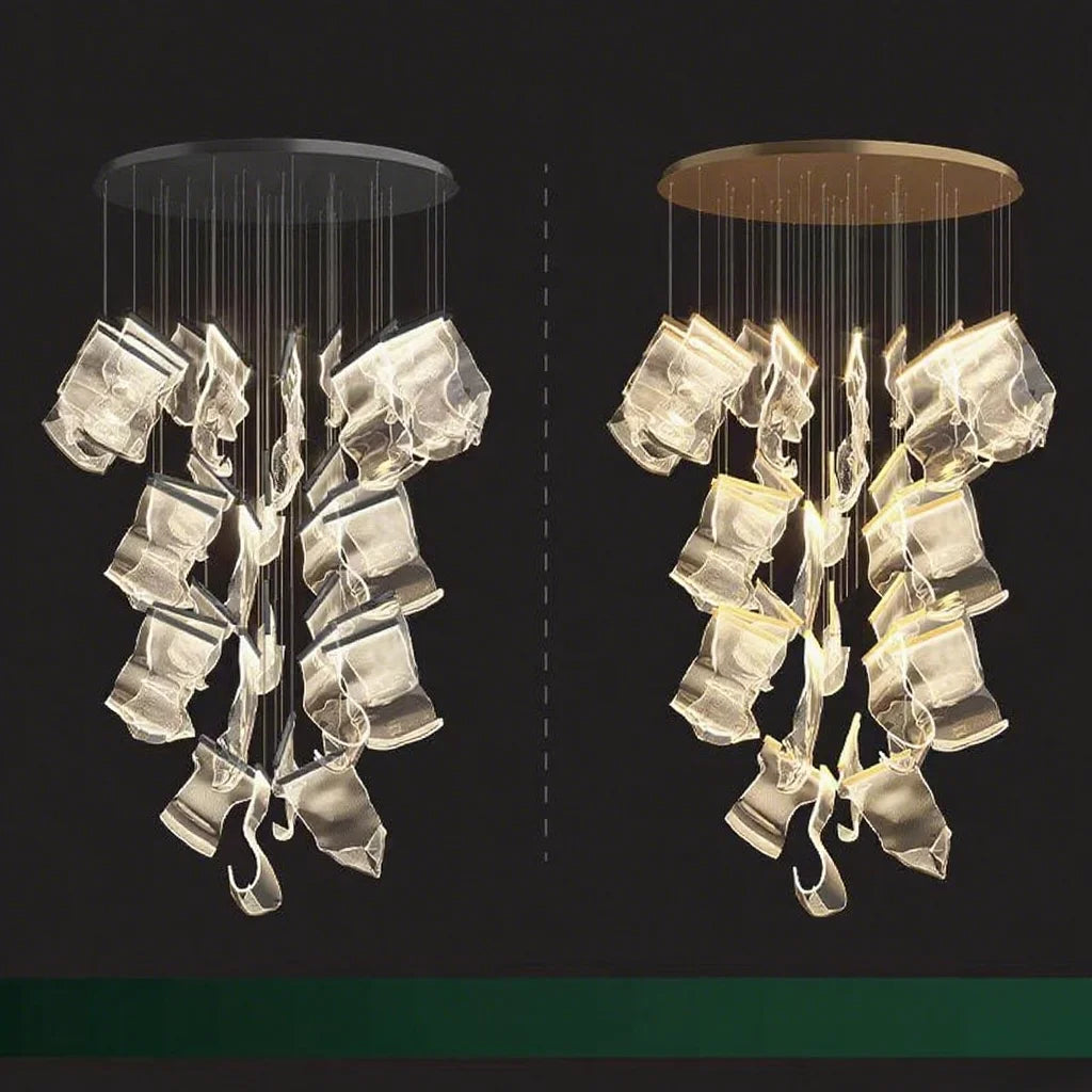 Excellence Quality Chandelier Pendant Lamp for Living Room Apartment Duplex Staircase Ceiling Hanging Light