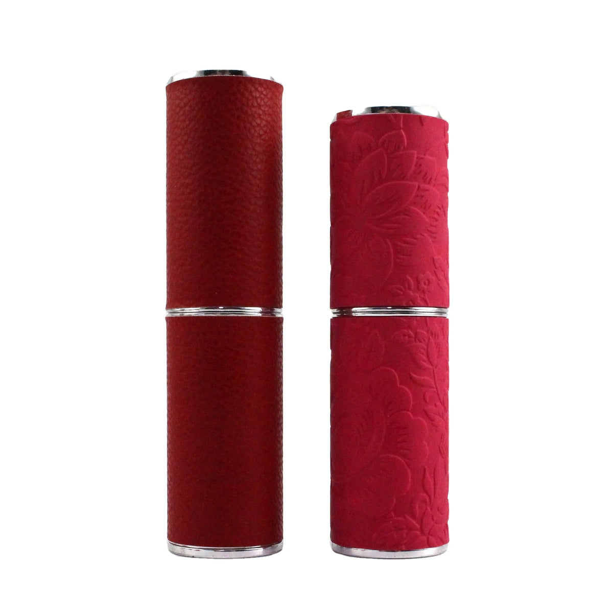 High-end Hot Sale PU Leather Texture Perfume Atomizer 8ml Twist Spray Bottle Custom Fragrance 10 ml Bottle