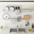 DIY Double Tier 304 Stainless Steel Wall Mounted Kitchen Storage Shelves Eco-Friendly