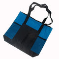 Custom Logo Printed Waterproof Functional Oxford Tote Bags Reusable Polyester Shopping Bag With Zipper
