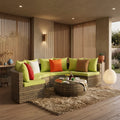 Modern Fashion Outdoor Sofa Set Handmade Plastic Rattan Wicker for Home Hotel Terrace Garden Courtyard-Indoor Outdoor Furniture