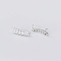 Luxury Fashion Handmade 925 Sterling Silver Cubic Zircon Leaves Shape Drop Earrings for Girls Women Gifts