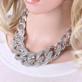 QMN01055 Hot Selling Fashion Baroque Style Chain Necklace Women Rhinestones Choker Necklace Jewelry