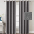 DaiRui Wholesale Black Out Grey Curtains Thermal Insulated Curtains Grey Dark Blackout Curtains