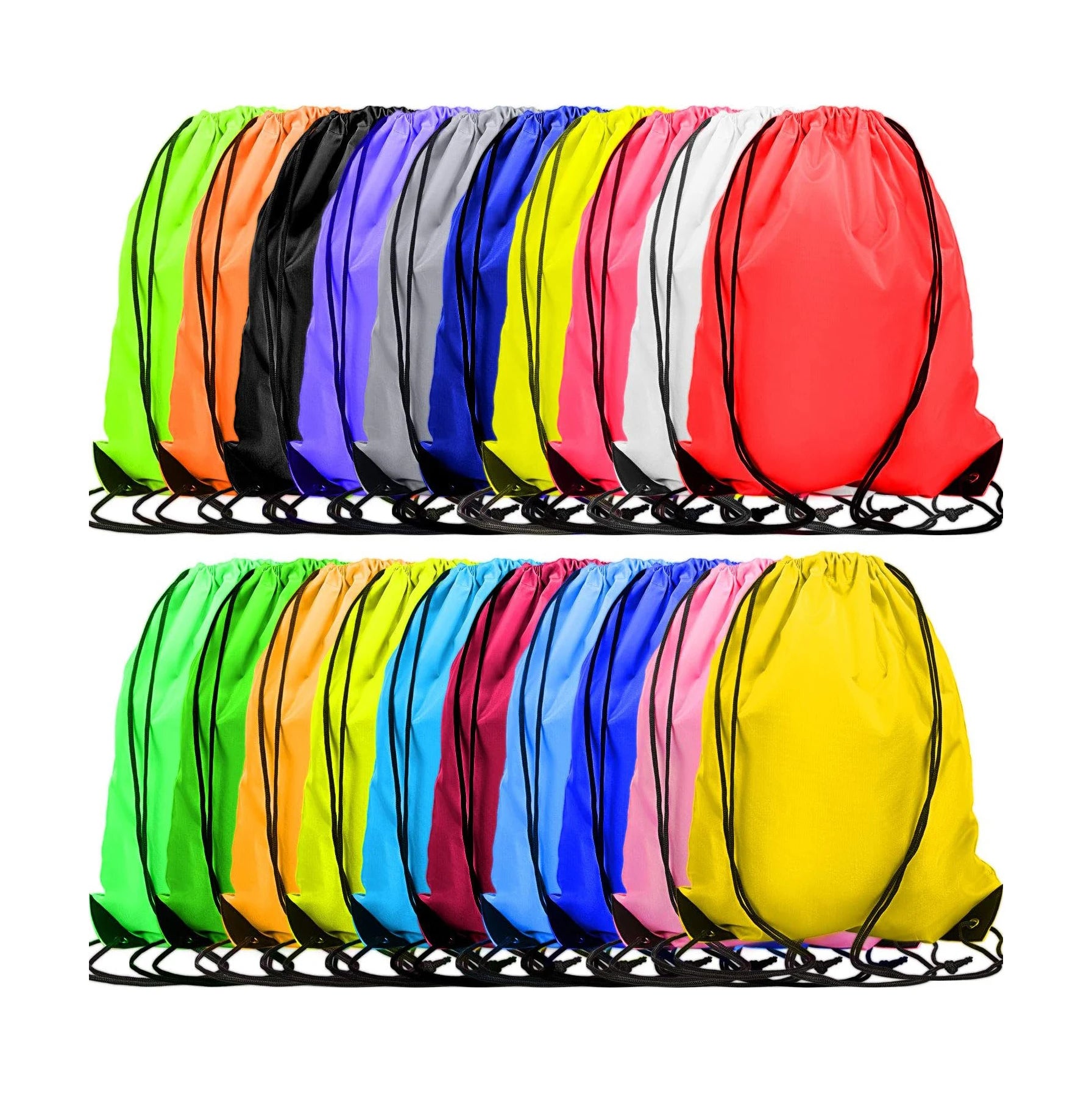 Custom Fishing Trip Yoga Waterproof Nylon Drawstring Backpack Men Women Color Sublimation Bags Polyester