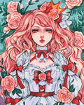 Anime Princess DIY Paint by Numbers for Adults Wall Art  Painting Home Decor Paint by Numbers Modern  Painting Handmade Gift