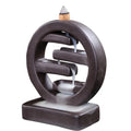 11.5*5.3*13cm Round Smoke Backflow Incense Burner Ceramic Incense Holder for Home Decor Living Room Office Ornament
