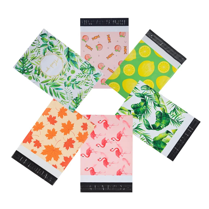 Custom logo Printed Eco Compostable Polymailer Plastic Mailer Clothe Mail Shipping Packaging Mailing Bags for Clothing