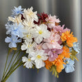 F-C0126 Artificial Dahlia Flowers Home Table Decoration Artificial Flower Home Decoration Artificial Dahlia Silk Flower for Sale