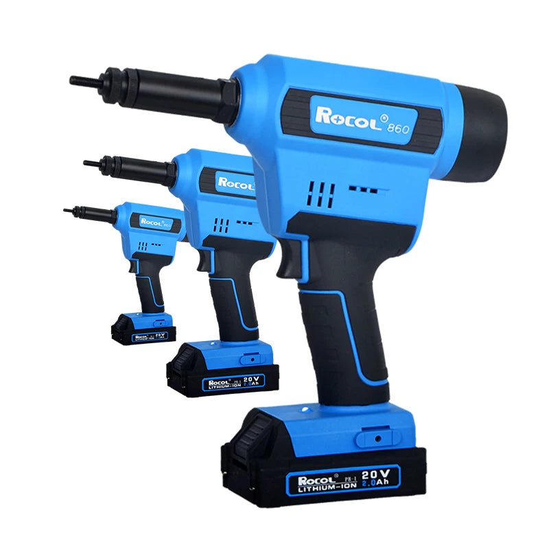 Electric Power Cordles Hand Riveter Riveting Gun Cable Aluminum/Steel Nut Rivet Tool for M3-M10