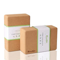 Yewayoga Strong Inner Growth Yoga Block Manufacturer Set 2 Natural Cork High Density Eco-Friendly Our Yoga Blocks Straight Edge