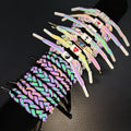 Holographic Reflective Little Lion Couples Bracelet Woven Discoloration Weaving Shoelace Bracelets Men Jewelry CLASSIC Geometric