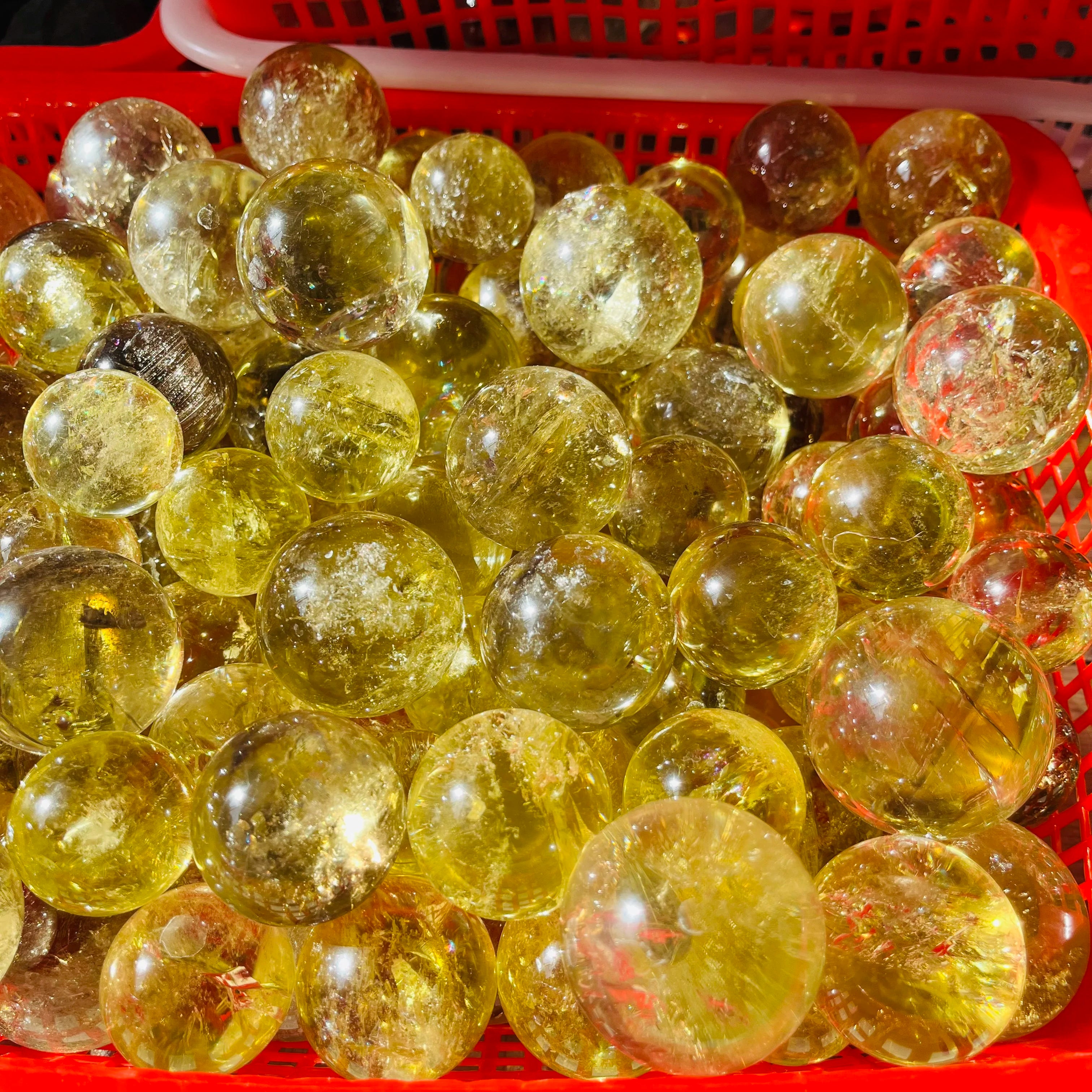 Wholesale Natural Citrine Sphere Ball High Quality Healing Crystals Sphere for Decoration