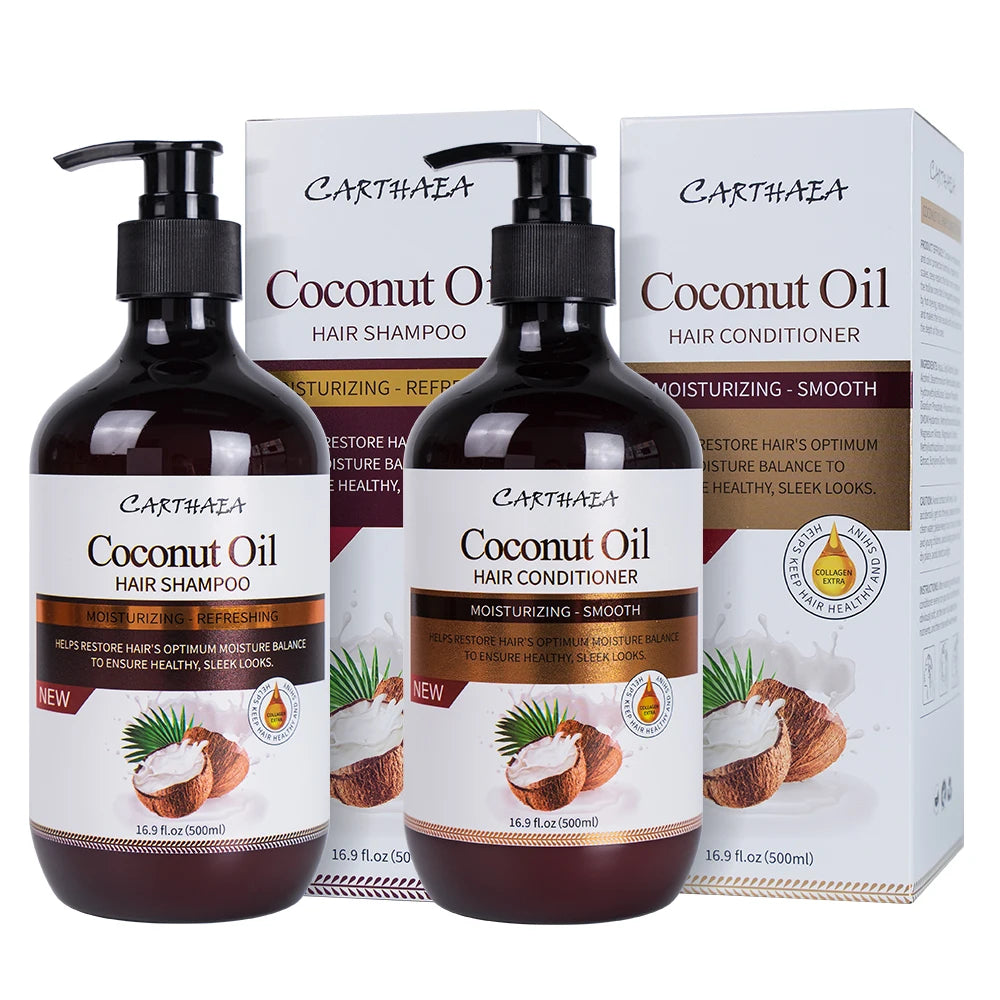 New Arrival High Quality 500ML Hair Care Treatment Sets Coconut Oil Hair Shampoo and Conditioner