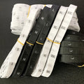 Cheap Price Ready to Ship S M L XL XXL Size Label Tags Roll Center Fold Woven Clothing Labels Brand Size Tags for Clothing