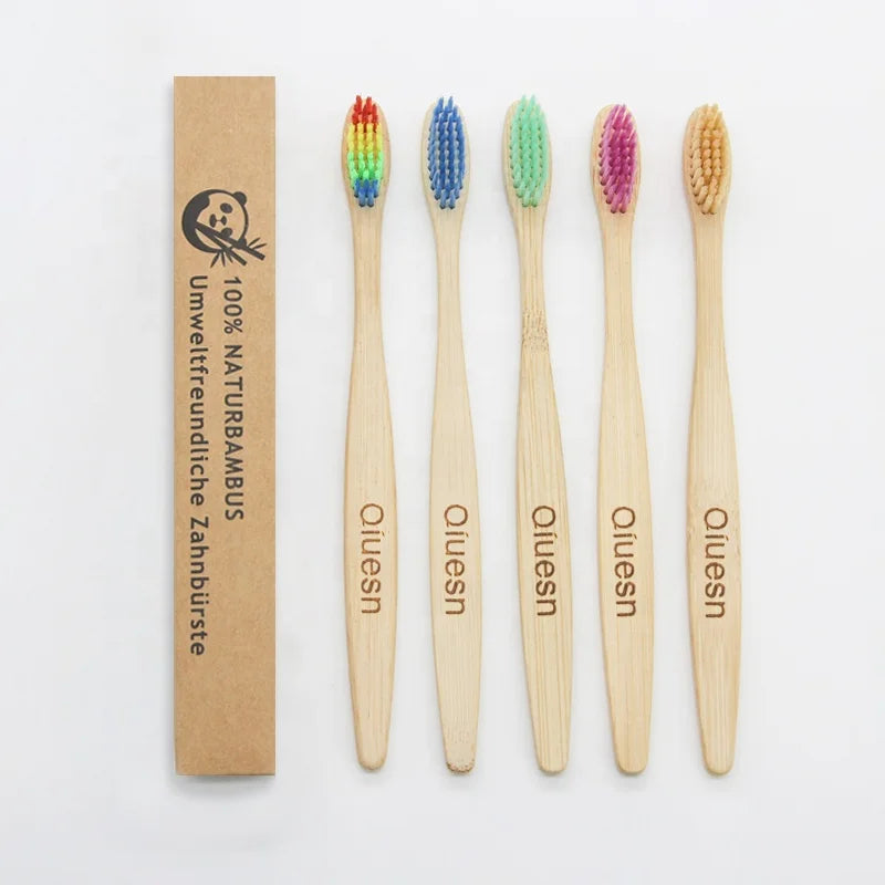 10 Pack Eco Friendly Natural for Toothbrush Super Soft Disposable Home Use