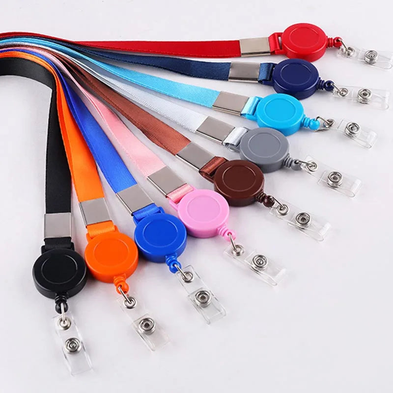 Wholesale Retractable Neck Strap Lanyard With Badge Reel for ID Card Holder