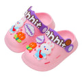 2024 New Cute Cartoon Animal Print Slippers for Boys Girls Anti-slip Soft Casual Fashion Shoes with Hole Design for Walking