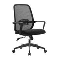 Foshan Modern Black Plastic Mesh Back Home Office Chair with Lumbar Support