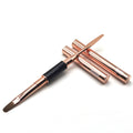 Metal Handle Dual Ended Brush Pens Nylon Poly Gel Professional Nail Brush for Manicure Use
