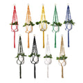 Hot Sale Macrame Plant Hanger Vintage-Inspired Nylon Rope Wall Hanging Planter Basket for Garden Home Decor
