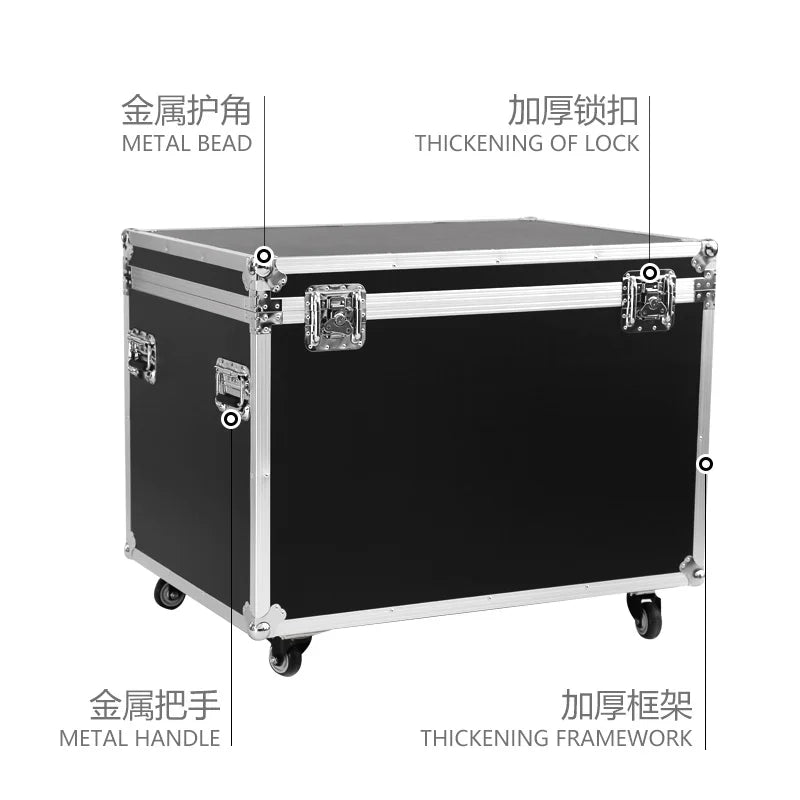 Aluminum Waterproof Metal Flight Case Pro Audio Snake Cable Trunk