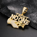 Factory Wholesale 925 Sterling Silver Trust No One Refusal Shaking Hand Pendant Hip Hop Iced Out Letter Pendant for Men MegaBDM
