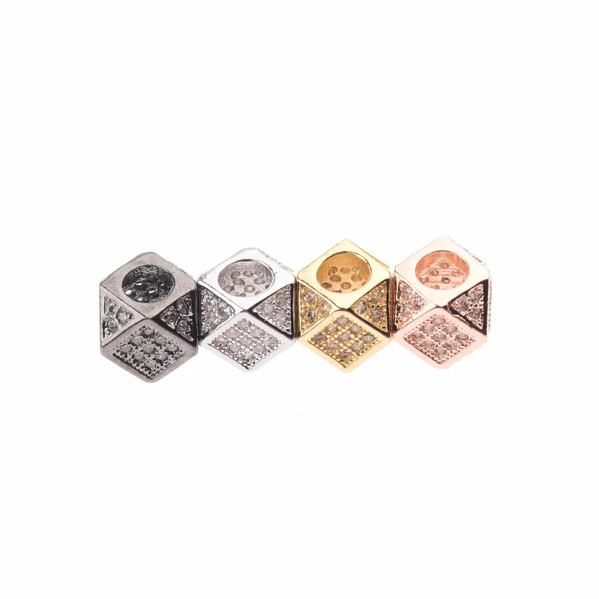 TP033 Copper Beads Accessories With Micro Zircon DIY Bracelet Necklace Beads for Jewelry Bracelet Wholesale Accessory MegaBDM