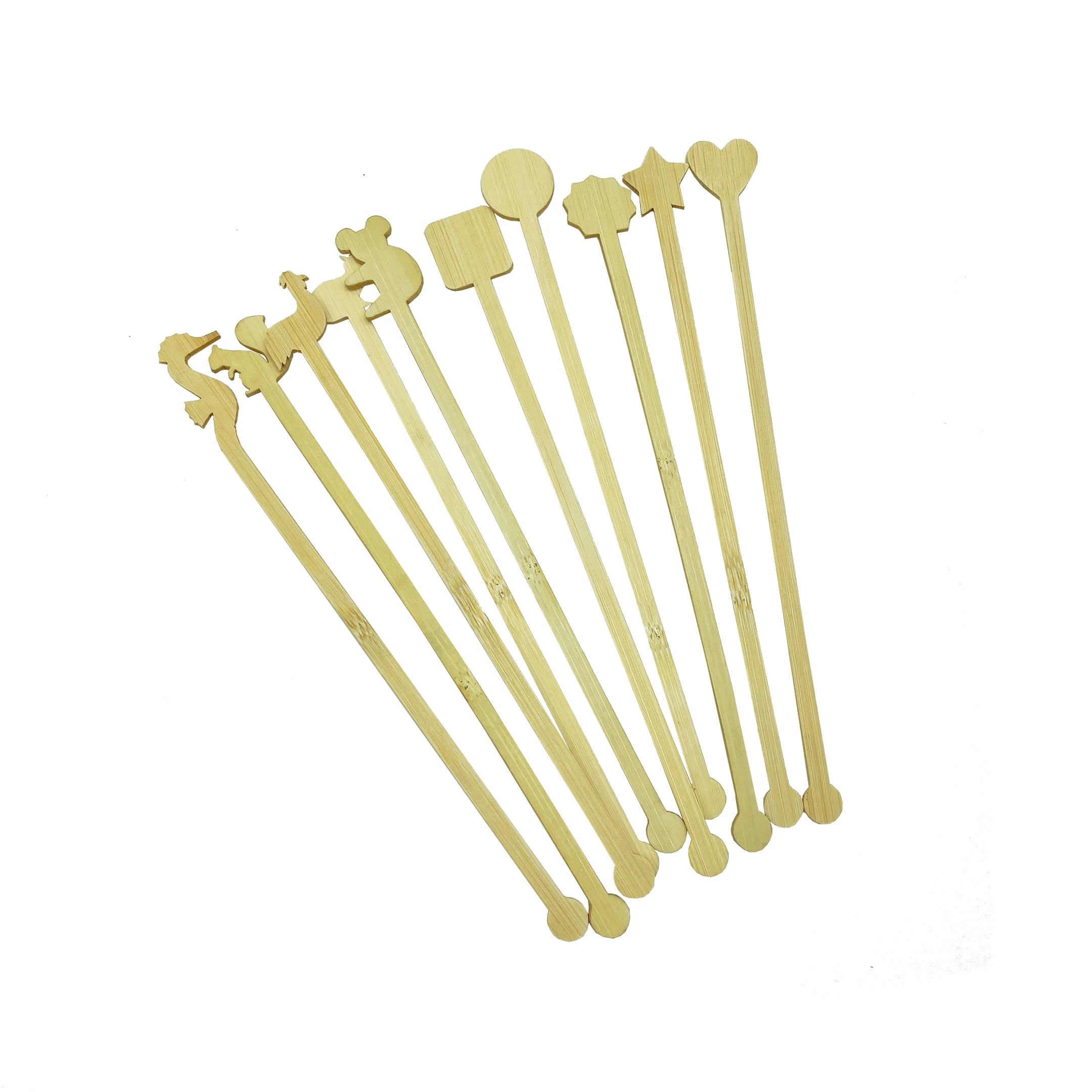 Custom Disposable Bamboo Stir Sticks for Coffee & Tea EU Certified Custom Logo Modern Design Bar Accessories for Cocktail Use
