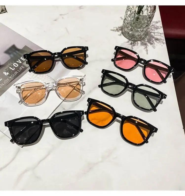 2025  Vintage Square Sunglasses Man Black Glasses Uv400 Eyewear Brand Designer Shades Oculos De Sol Sunglasses