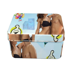 Iron Box Children Home Lovely Small Box Desktop Mini Portable Storage Small Box