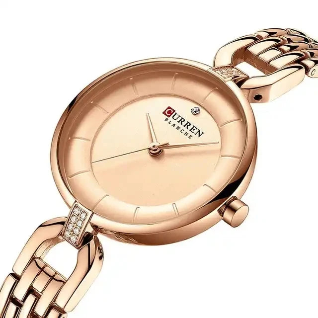 CURREN 9052 Women Quartz Watches Female Top Fashion Luxury New Watch Ladies Simple Stainless Steel Mesh Belt Wrist Watches