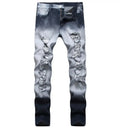 Men's Jeans High Quality Customized Men's Denim Pant Ripped Hole Hip Hop Streetwear Men's Jeans