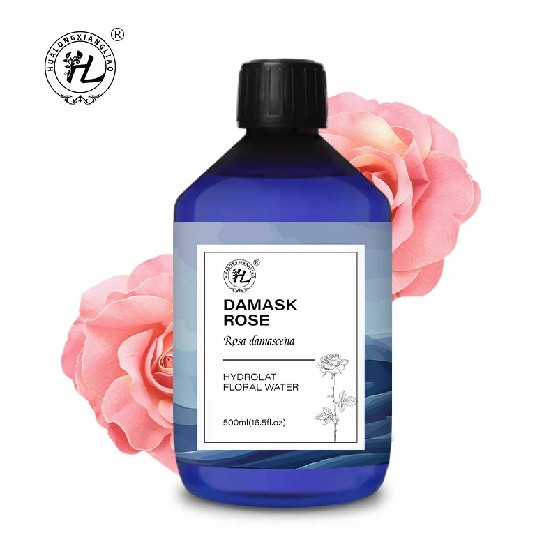 Damask Rose Hydrolat - Hydrosol for Face Diffuser - 100% Pure Natural Rosa Damascena Flower Water No Additives | 500mL