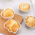 Kingwise 4 PCS Set Mini Star-Shaped Muffin Pan Reusable Silicone Cupcake Mold Small Baking Cups Truffle Cake Pan Cake Tool
