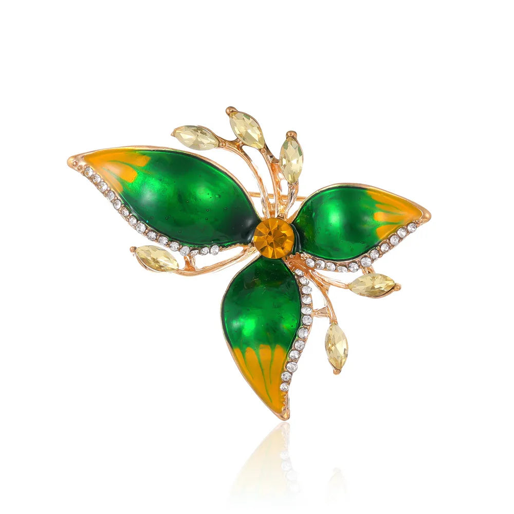 DRAG1087 Hot Sale Fashion Enamel Flower Brooch Women Customized Brooch European and American Jewelry Wholesale