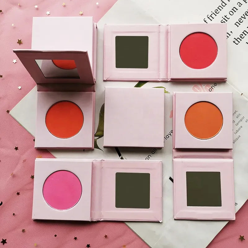 OEM ODM Make Your Own Logo Face Makeup Blush Private Label 5 Colors Blusher Palette