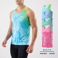 Men's Casual Workout Tank Top Sleeveless Fitness Vest for Running & Training Athletic Gym Singlets in Polyester Material
