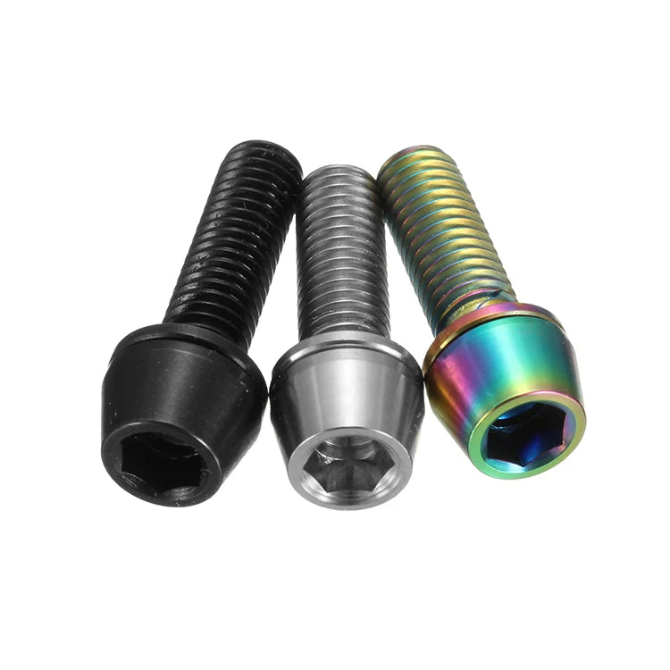 Factory Price M5 Titanium Taper Head Bolt with Washer Titanium Allen Head Bolt for Bike or Motorcycle