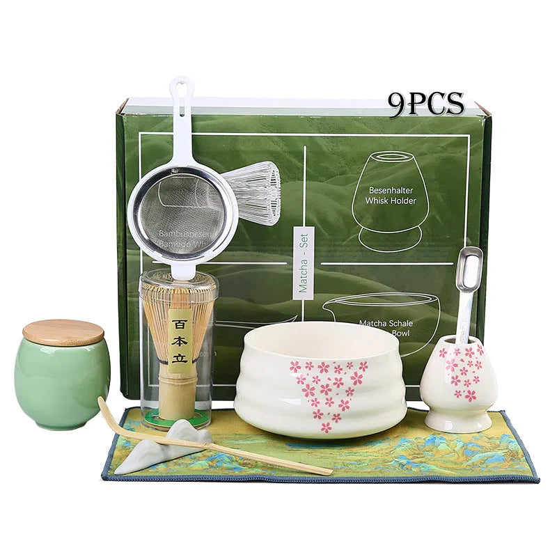 In Stock Handmade Matcha Making Tool Set Traditional Japanese Bamboo Matcha Whisk Set MegaBDM