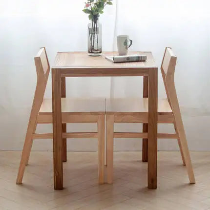 Dining Room Furniture Table Set 2 Chairs Wooden Restaurant Coffee Table and Chair
