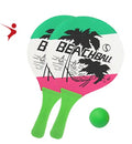 Customized 33x19x0.5cm Beach Racket with 1 Ball Professional Wooden Beach Paddle for Kid Toys Racket