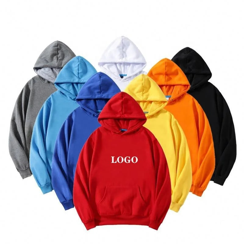 Unisex Heavyweight Custom Embroidered Oversized Plain Premium Cotton Fleece Autumn Hoodie Sweatshirts
