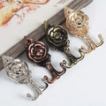 European Style New Trend Peony Hook Iron Curtain Hooks Metal Wall Hook Curtain Accessory
