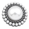 Custom Luxurious Alloy Round Small Pearls Combination Coats Bulk Large Rhinestone Button Suit Shank Vintage Bags Garment Buttons