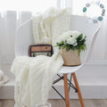 Amlm Oeko-tex Acrylic Knitted Throw Blanket Softest Bed and Sofa Comfortable Decor Popular Baby Kids Spring Cool Fluffy