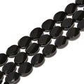 Wholesale Price Black Beaded Hot Sale Black Onyx Twisted Oval Shape Gemstone Loose Beads Size 13x18mm 15x20mm for Jewelry Making