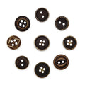 Factory Sale Directly Accept Customized Logo 18L 2 Holes 4 Holes Shirt Wood Resin Button