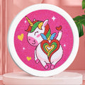 Wholesale Cartoon Kids unicorn  Diamond Art Kit with Plastic Frames Framed Art Diamond Painting