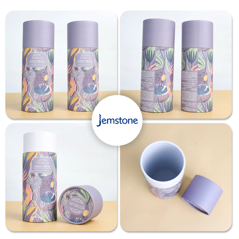 Custom Printed Logo Rapid Prototyping Cardboard Cylinder Paper Jar Packaging Round Box Paper Tube